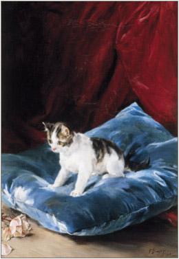 Francisco Domingo Marques Cat oil painting image